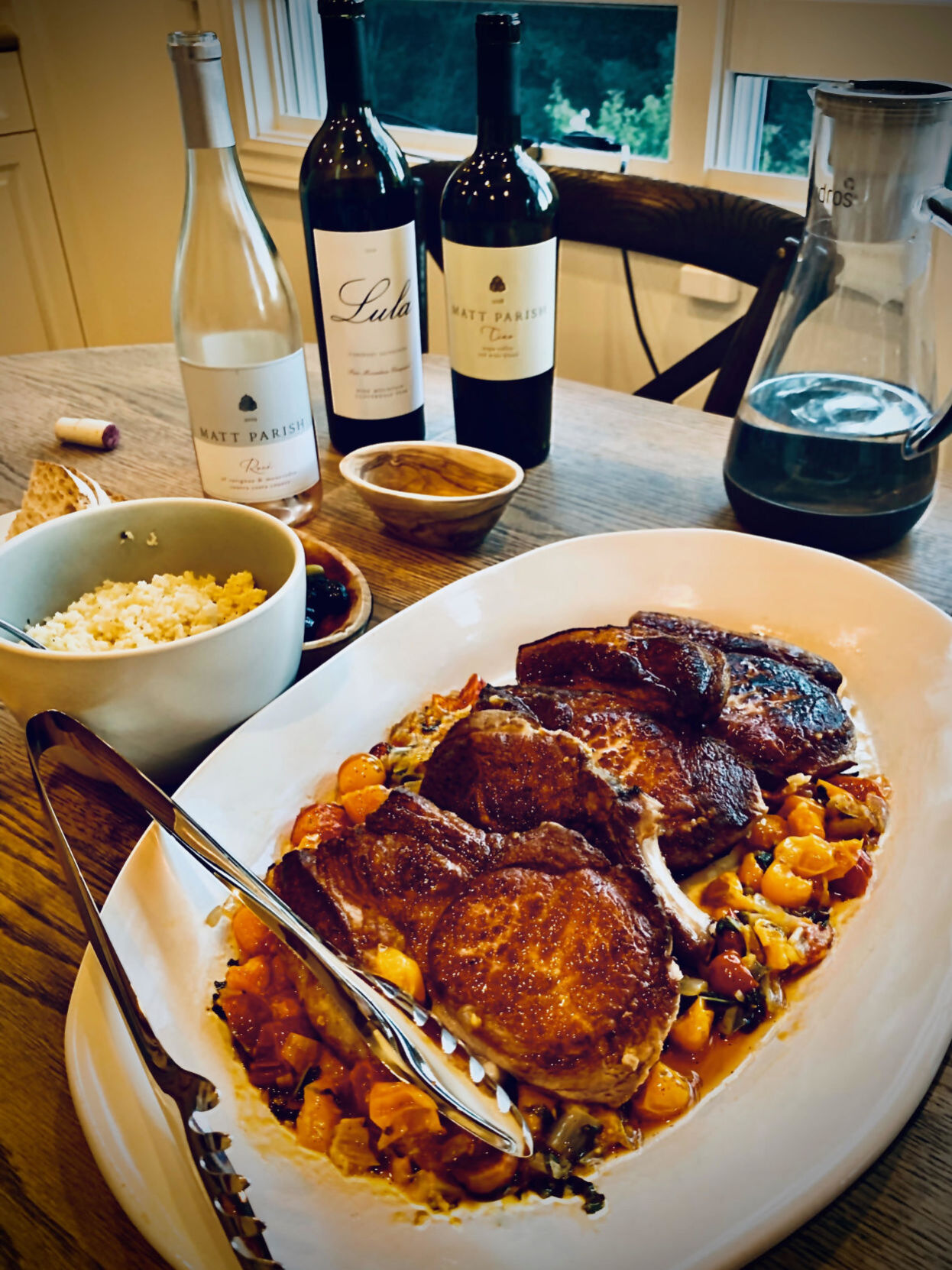 Matt Parish Pork Chop Dinner
